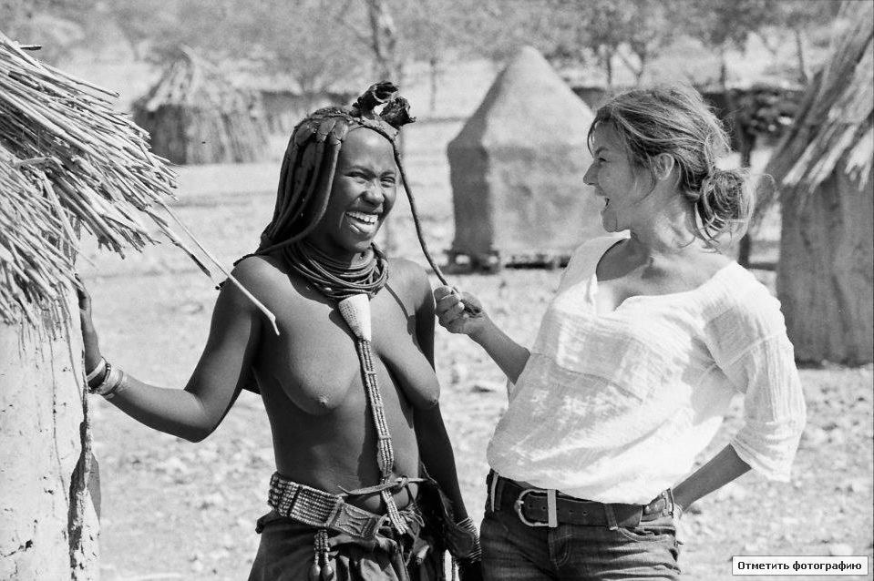 Гусов с женой в Намибии